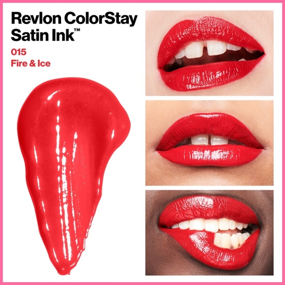 🐢2/$15 Revlon ColorStay Satin Ink Liquid Lipstick Fire & Ice - Picture 2 of 8